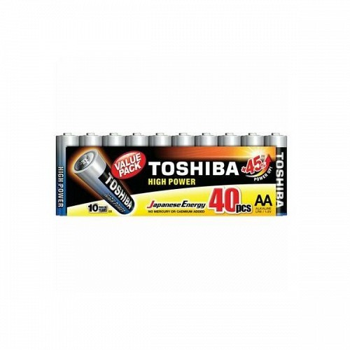 ΑΛΚΑΛΙΚΕΣ ΜΠΑΤΑΡΙΕΣ AA TOSHIBA LR6GCP MP-40 1.5V 40τεμ.