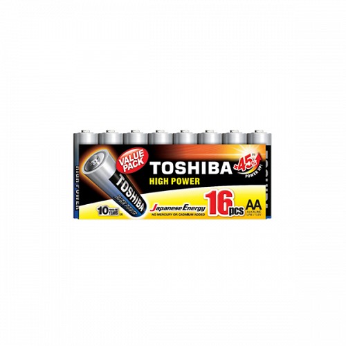 ΑΛΚΑΛΙΚΕΣ ΜΠΑΤΑΡΙΕΣ AA TOSHIBA LR6GCP MP-16 1.5V 16τεμ.