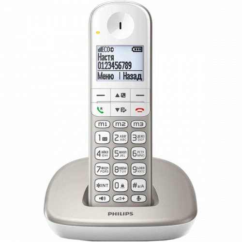ΑΣΥΡΜΑΤΟ ΤΗΛΕΦΩΝΟ PHILIPS XL4901S GRS white με ΜΕΓΑΛΑ ΠΛΗΚΤΡΑ