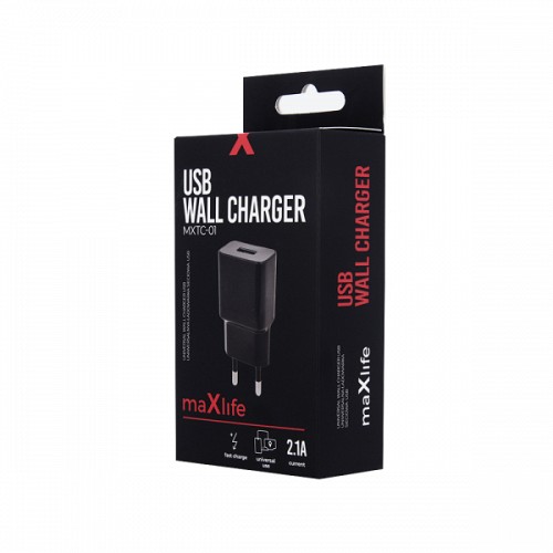 MAXLIFE TRAVEL FAST CHARGER 2.1A white