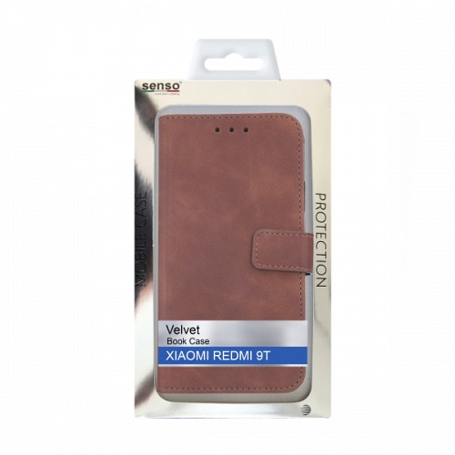 SENSO VELVET BOOK XIAOMI REDMI 9A / 9AT brown