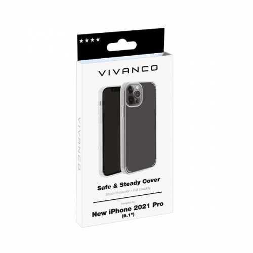 VIVANCO SAFE & STEADY CASE IPHONE 13 PRO transparent backcover