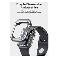 Θήκη TPU & PC Devia Sport Apple Watch 7/ 8 (41mm) Shock Proof Μαύρο