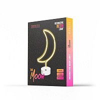 Neon LED Neolia NNE06 MOON (USB/Μπαταρίας & On/Off) με Stand Λεύκο