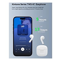 True Wireless Ακουστικά Bluetooth Devia K1 EM057 Kintone Πορτοκαλί