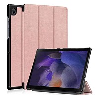 Θήκη Flip Smart inos Samsung X200 Galaxy Tab A8 10.5 (2021) Wi-Fi/ X205 Galaxy Tab A8 10.5 (2021) 4G Ροζ-Χρυσό