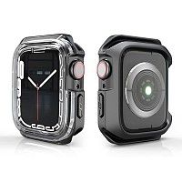 Θήκη TPU & PC Devia Sport Apple Watch 7/ 8 (41mm) Shock Proof Μαύρο