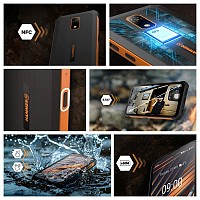 Κινητό Τηλέφωνο Hammer Iron Va (Dual SIM) 64GB 4GB RAM Μαύρο-Πορτοκαλί