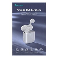 True Wireless Ακουστικά Bluetooth Devia Airbuds TWS EM053 Λευκό