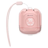 True Wireless Ακουστικά Bluetooth Devia M6 EM406 Smart Ροζ