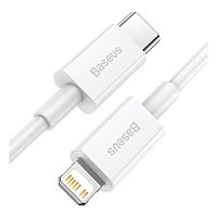 Καλώδιο Σύνδεσης USB 2.0 Baseus Superior Series USB C σε Lightning 20W 1m Λευκό