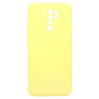 Θήκη Liquid Silicon inos Xiaomi Redmi 9 L-Cover Κίτρινο