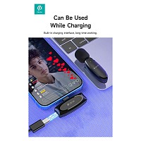 Ασύρματο Μικρόφωνο Devia AP004 με Δέκτη USB C & Κλιπ Kintone Μαύρο