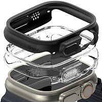Θήκη PC Ringke Slim Apple Watch Ultra 49mm Διάφανο & Μαύρο (2 τεμ)