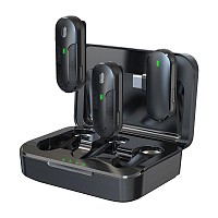 Ασύρματα Μικρόφωνα Devia M8-2-C Kintone Series 2 σε 1 USB C Μαύρο