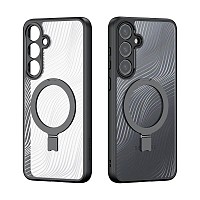Θήκη TPU & PC Dux Ducis Aimo Magnetic MagSafe με Stand Samsung S921B Galaxy S24 5G Μαύρο