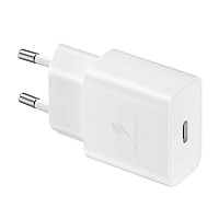 Φορτιστής Ταξιδίου Ταχείας Φόρτισης Samsung EP-T1510 15W PD με Έξοδο USB C 3A & Καλώδιο USB C Λευκό