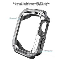 Θήκη TPU & PC Devia Sport Apple Watch 7/ 8 (41mm) Shock Proof Μαύρο