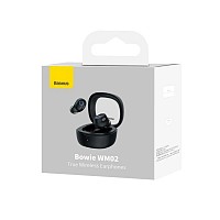 True Wireless Ακουστικά Bluetooth Baseus Bowie WM02 Μαύρο