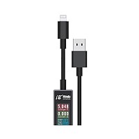 Καλώδιο USB με Οθόνη Μέτρησης Ρεύματος/ Τάσης/ Κατανάλωσης AV-LINE Lightning