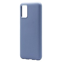 Θήκη Liquid Silicon inos Samsung A037F Galaxy A03s L-Cover Γκρι-Μπλε