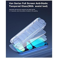 Tempered Glass Full Face Anti-Static Devia Apple iPhone 14 Plus Van Μαύρο (1 τεμ.)