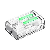 True Wireless Ακουστικά Bluetooth Joyroom JR-TC1 IceLens Series με RGB Λευκό