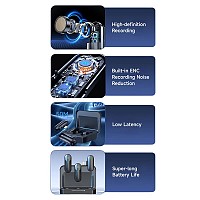 Ασύρματα Μικρόφωνα Devia M8-2-C Kintone Series 2 σε 1 USB C Μαύρο