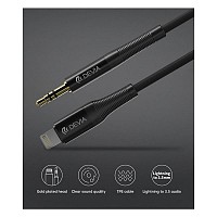 Καλώδιο Ήχου Devia EC619 Lightning σε 3.5mm 1m Ipure Μαύρο