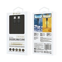 Καλώδιο Σύνδεσης USB 2.0 Devia EC632 USB C σε USB C PD 60W 1.2m Jelly Μαύρο