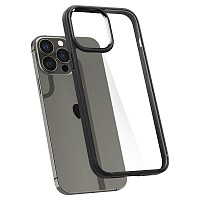 Θήκη TPU & PC Spigen Ultra Hybrid Apple iPhone 13 Pro Max Διάφανο-Μαύρο
