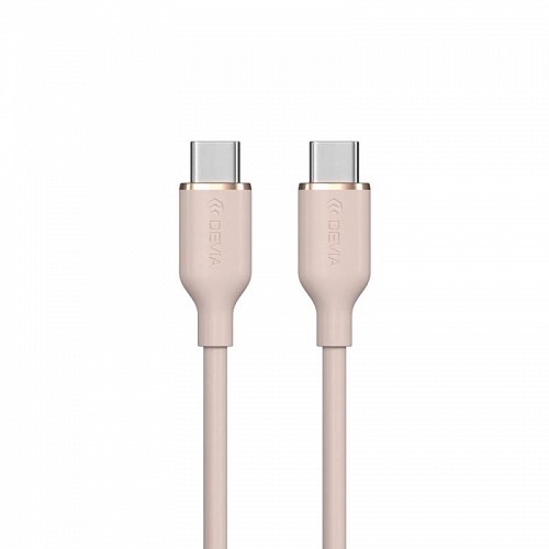 Καλώδιο Σύνδεσης USB 2.0 Devia EC632 USB C σε USB C PD 60W 1.2m Jelly Ροζ
