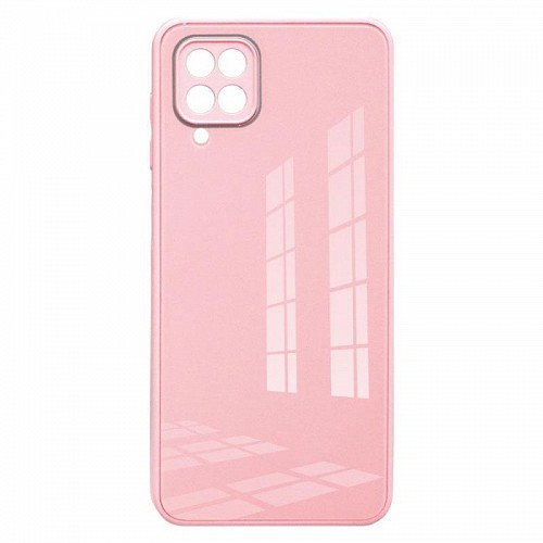Θήκη TPU & Glass inos Samsung A125F Galaxy A12/ A127F Galaxy A12 Nacho/ M127F Galaxy M12 CamGuard Ροζ