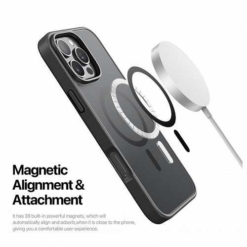 Θήκη TPU & PC Dux Ducis Yind Magnetic MagSafe Apple iPhone 16 Pro Μαύρο