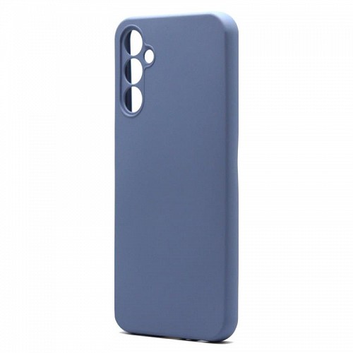 Θήκη Liquid Silicon inos Samsung A245F Galaxy A24 4G L-Cover Γκρι-Μπλε