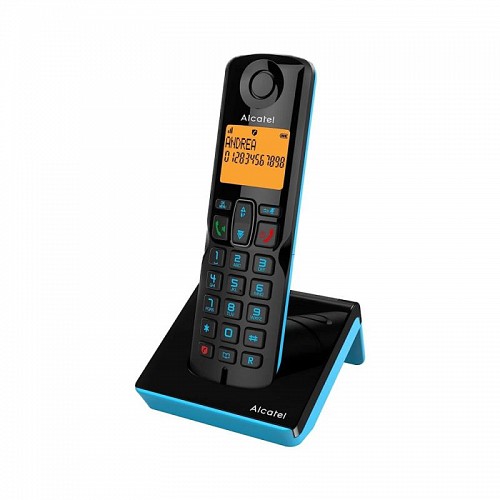 Ασύρματο Τηλέφωνο Alcatel S280 με Δυνατότητα Αποκλεισμού Κλήσεων Μαύρο-Μπλε