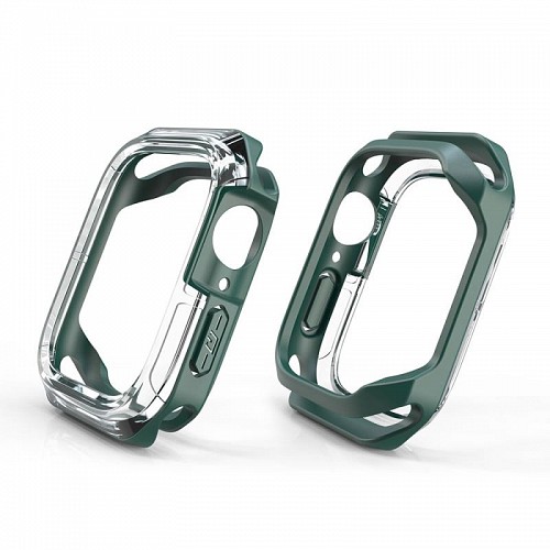 Θήκη TPU & PC Devia Sport Apple Watch 4/ 5/ 6/ SE (40mm) Shock Proof Πράσινο