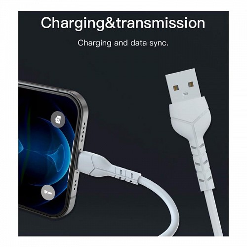 Καλώδιο Σύνδεσης USB 2.0 Devia EC145 USB A σε USB C 1m Kintone Λευκό