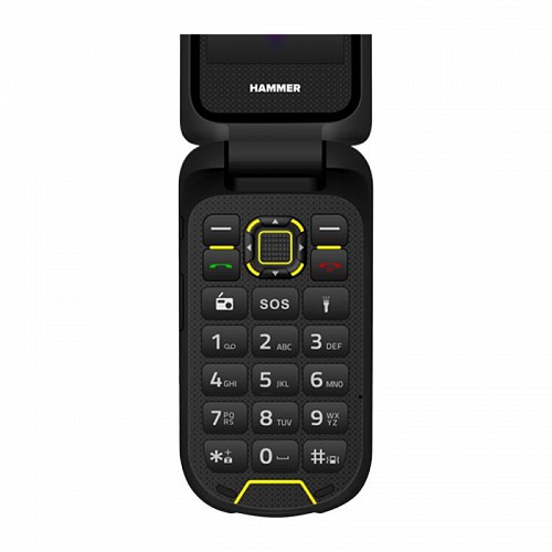 Κινητό Τηλέφωνο Hammer Bow LTE (Dual SIM) Μαύρο-Κίτρινο