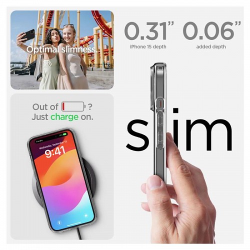 Θήκη TPU Spigen Liquid Crystal Apple iPhone 15 Pro Max Διάφανο