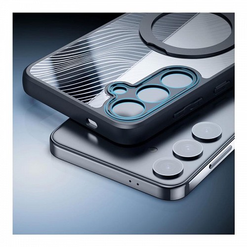 Θήκη TPU & PC Dux Ducis Aimo Magnetic MagSafe με Stand Samsung S921B Galaxy S24 5G Μαύρο