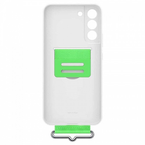 Θήκη Σιλικόνης με Strap Samsung EF-GS906TWEG S906B Galaxy S22 Plus 5G Λευκό