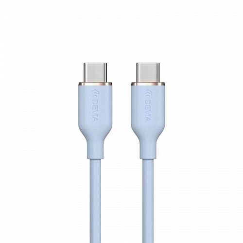 Καλώδιο Σύνδεσης USB 2.0 Devia EC632 USB C σε USB C PD 60W 1.2m Jelly Μπλε