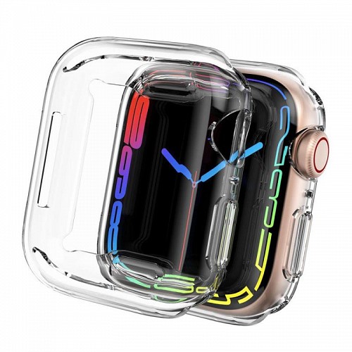 Θήκη TPU Ahastyle WA05 Premium Apple Watch 7 / 8 / 9 45mm Διάφανο (2 τεμ.)