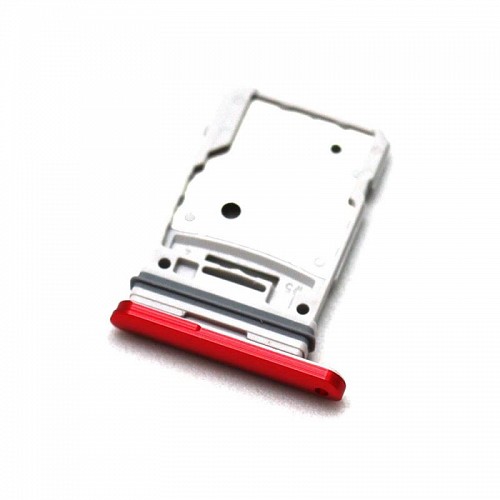 Βάση Κάρτας Sim & SD Samsung G780 Galaxy S20 FE/ G781B Galaxy S20 FE 5G Κόκκινο (Original)