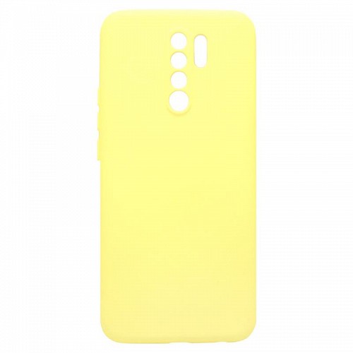 Θήκη Liquid Silicon inos Xiaomi Redmi 9 L-Cover Κίτρινο