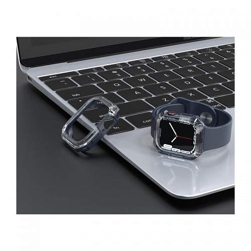 Θήκη TPU & PC Devia Sport Apple Watch 4/ 5/ 6/ SE (40mm) Shock Proof Σκούρο Μπλε