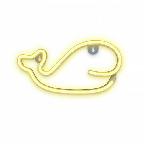 Neon LED Forever Light FLNEO9 WHALE (USB/Μπαταρίας & On/Off) Θερμό Λευκό