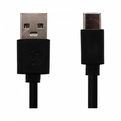 Καλώδιο Σύνδεσης USB 2.0 USB A σε USB C 0.3m Μαύρο (Ασυσκεύαστο)