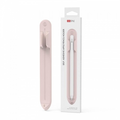 Βάση Στήριξης Premium Σιλικόνης Ahastyle PT112 για Apple Pencil 1 & 2 Ροζ
